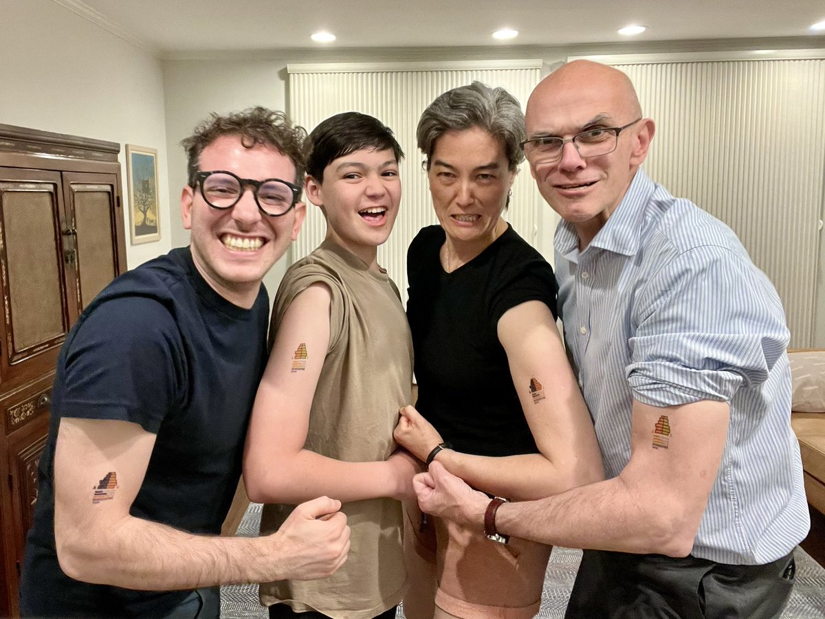 When #Paa2024 becomes an opportunity to meet up with cousins in Columbus and get matching #PopPyramid demographic tattoos.