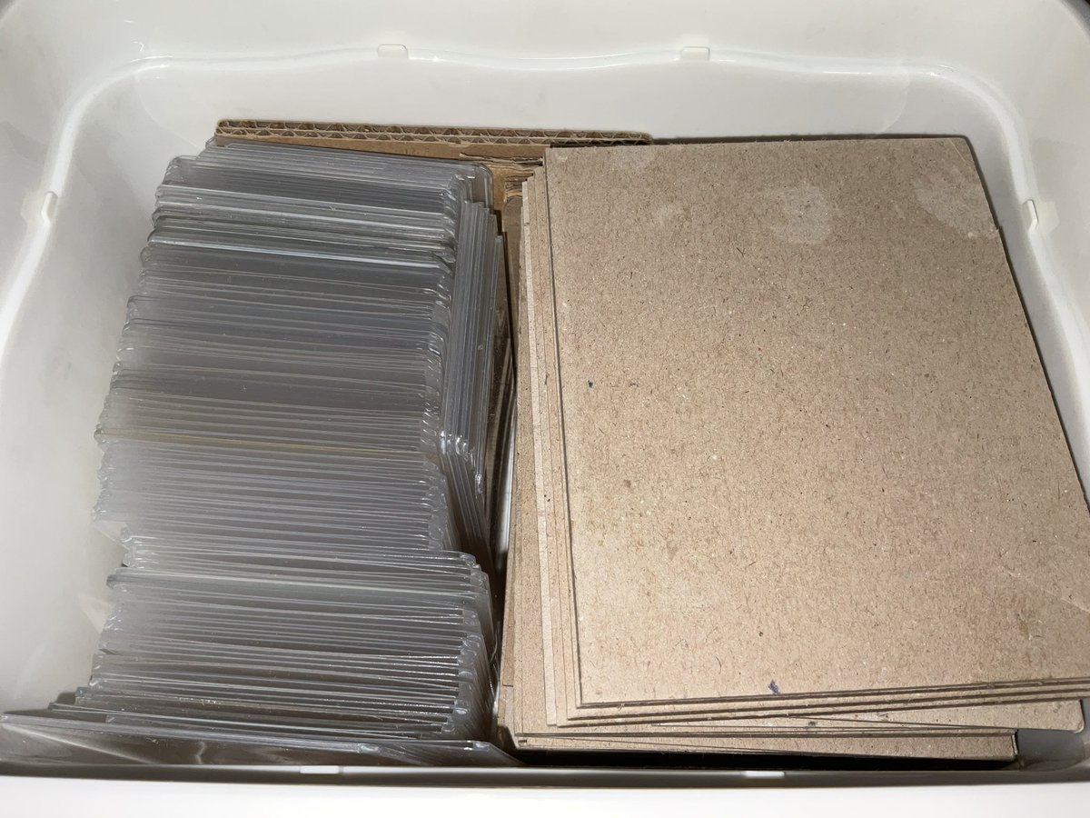 aingcart's tweet photo. wts lfb 

Toploaders and chipboards

toploader: ₱2-₱3 each
chipboards: ₱2 each

Note: some toploaders are new but most of these are used and has visible scratches/deco. x if sensitive.

rfs. quitting bns/collecting

wts lfb packaging materials packing mats toploader chipboard https://t.co/0TsOdQemOF