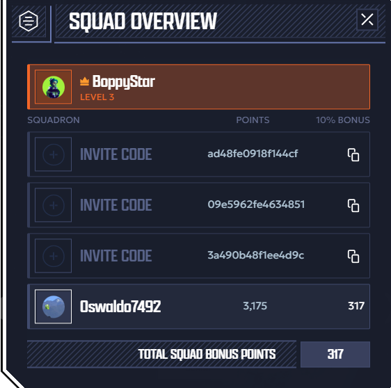 LET'S GOOO! I've got Oswaldo as my Squad homie! 🔥

If you wanna join my Squad, use this code: 3a490b48f1ee4d9c

<a href="/JoinPlanetQuest/">PlanetQuest</a> $PQX