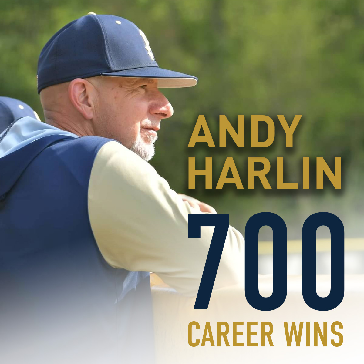 StPiusXBaseball's tweet photo. Congratulations to Coach Andy Harlin on 700 career wins! https://t.co/FvWp7arjpj
