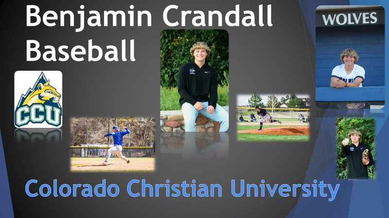 Thankful &amp; blessed to announce I have signed to play baseball at Colorado Christian University and study business. Thank you to my family and all of the coaches who have invested in me.  Special thanks to all my teammates I would run through a brick wall for you!