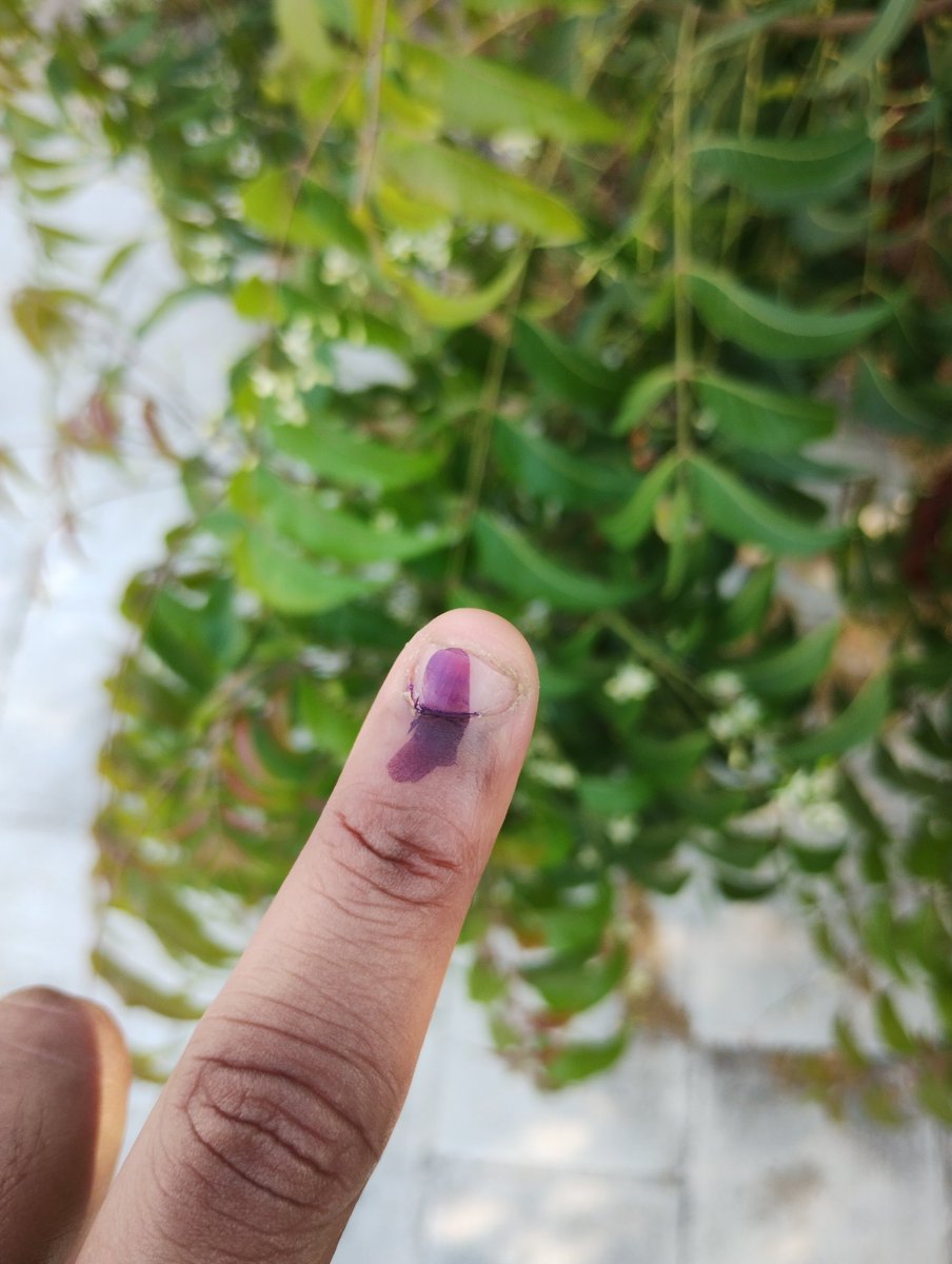 prasannavj's tweet photo. Done 
#LokSabhaElection2024 https://t.co/QXoiT99MAs