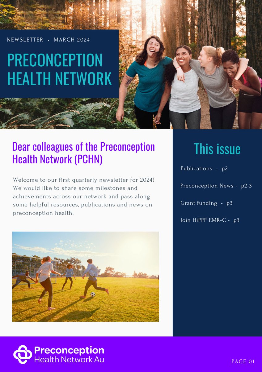 CreHipp's tweet image. Take a read of our Preconception Health Network's latest newsletter, covering the latest #preconception publications by our members, info about the 6th European Conference on Preconception Health and Care, grants information and more 👀👉bit.ly/4aEllad