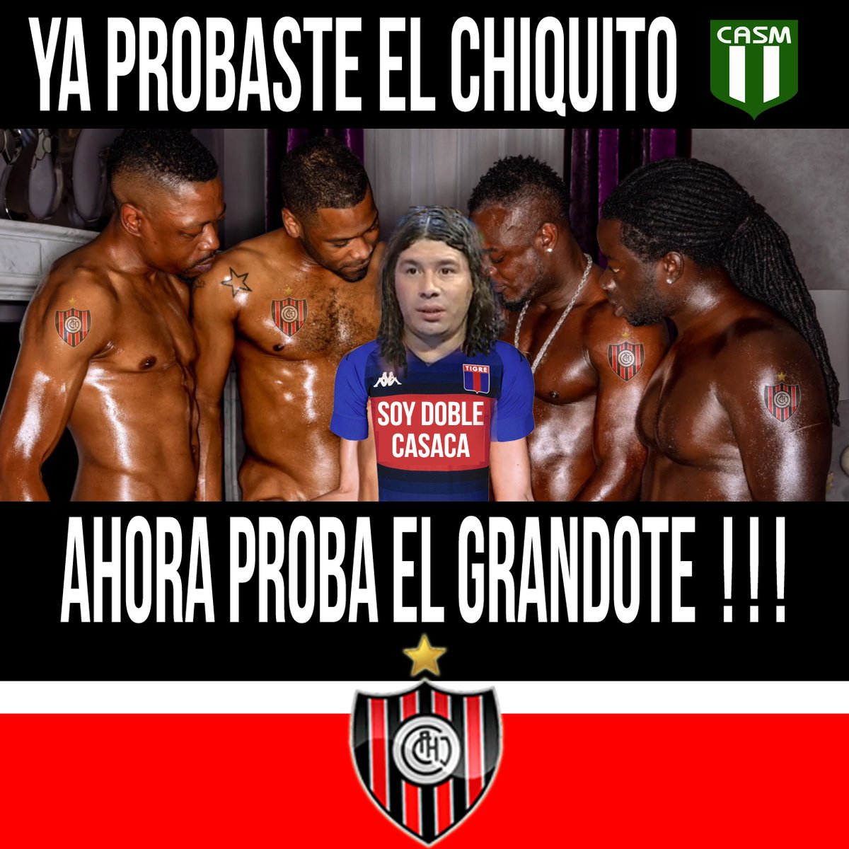 YOSOYCAMPEON69's tweet photo. YA PROBASTE EL CHIQUITO DOBLE CASACA 🐈
AHORA PROBA EL GRANDOTE 🇾🇪

AGUANTE CHACA 🔴⚪️⚫️ https://t.co/4ZiBtpKVw8