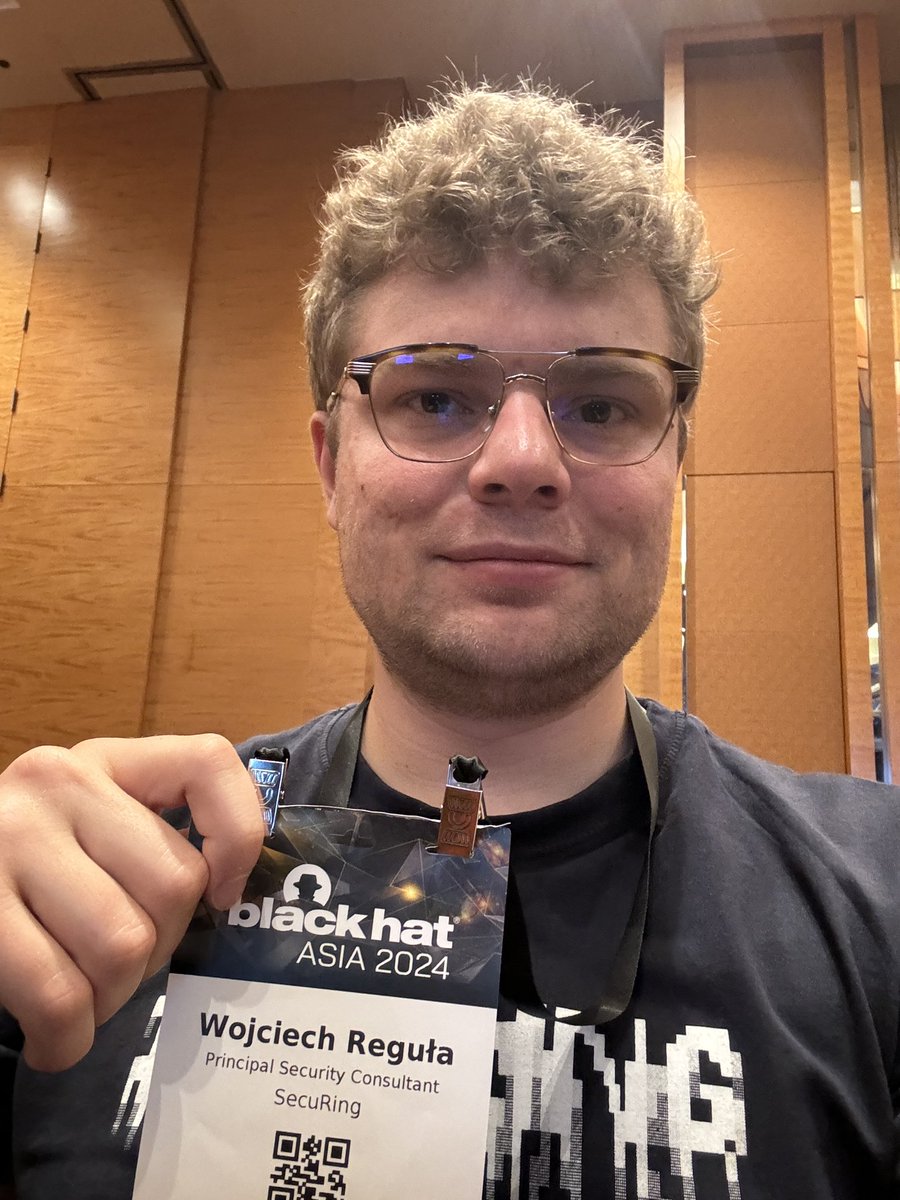 Talk me iOS/macOS #appsec at <a href="/BlackHatEvents/">Black Hat</a> Asia today #BHASIA. 🎩🍎