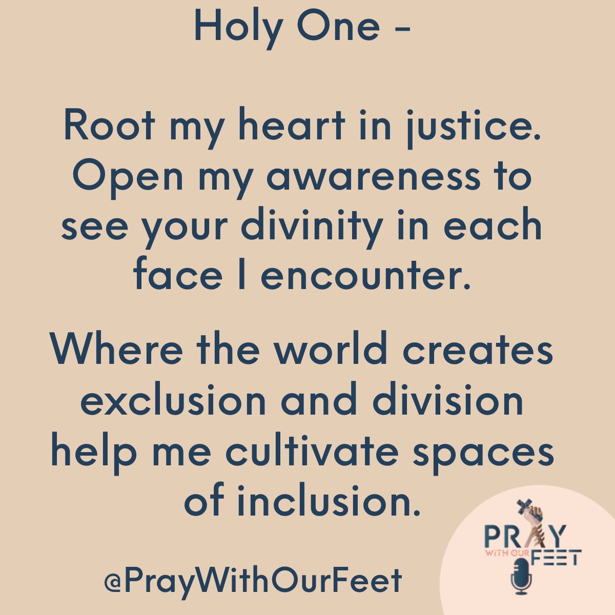 May we pray with our feet and awaken continually 👇🏾 #bethechange
