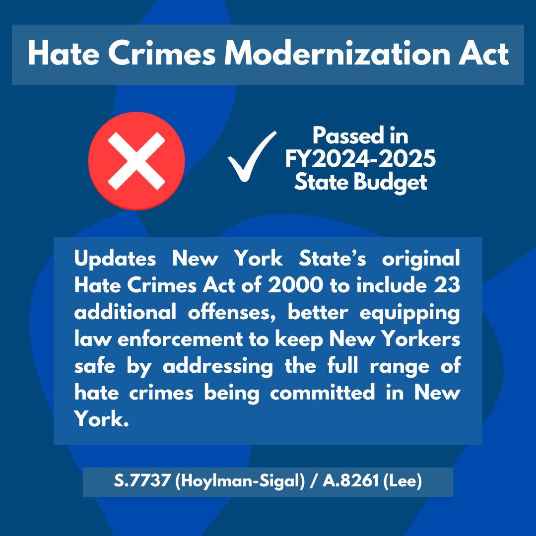 We have started passing the State Budget and there are so many things to be excited about! Today we passed several measures to promote public safety including: Expanding our hate crime laws