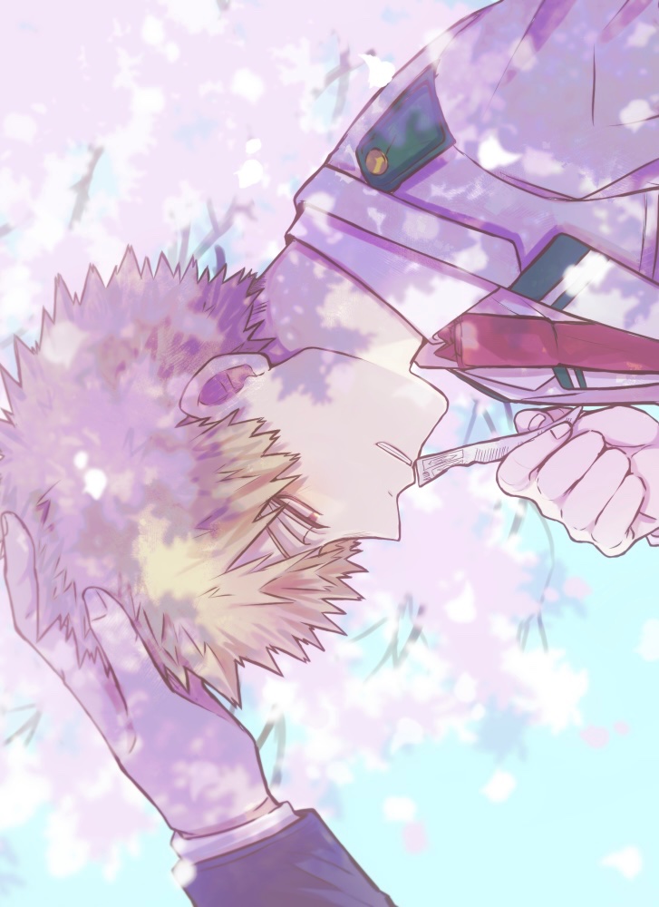 爆豪勝己 「たくさん褒められてね。#爆豪勝己生誕祭2024#爆豪勝己誕生祭2024 」|花緑のイラスト