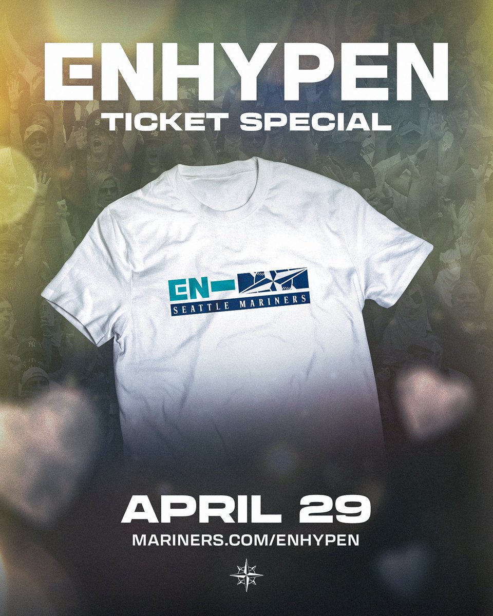 ENHYPEN US限定　SEATTLE MARINERS Tシャツ Mサイズ Celebrate iconic K-Pop group @ENHYPEN and snag a special edition