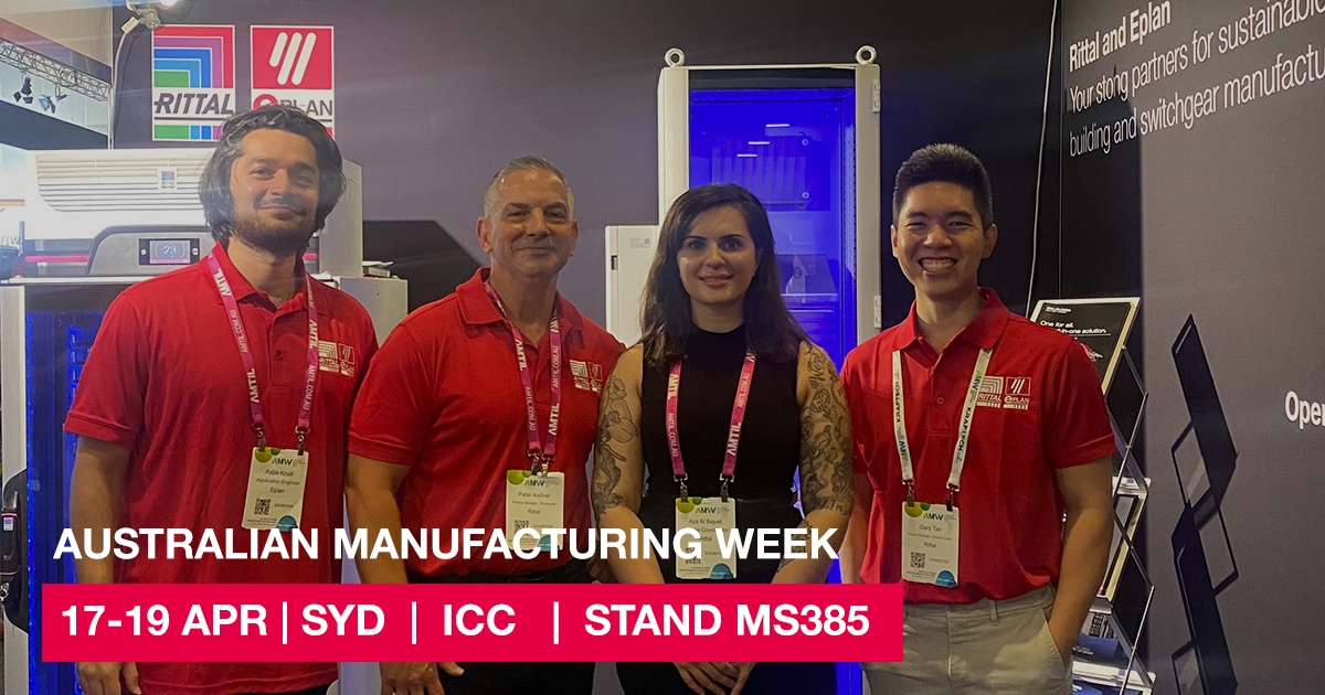 Last chance! Visit Rittal at Australian Manufacturing Week TODAY.  Meet our team and discover our innovative solutions for efficiency, sustainability, and seamless tech integration.We're at ICC Sydney until 4pm – hurry! 
#AMW2024 #ITsolutions #MeetRittal
#designsoftware #Eplan