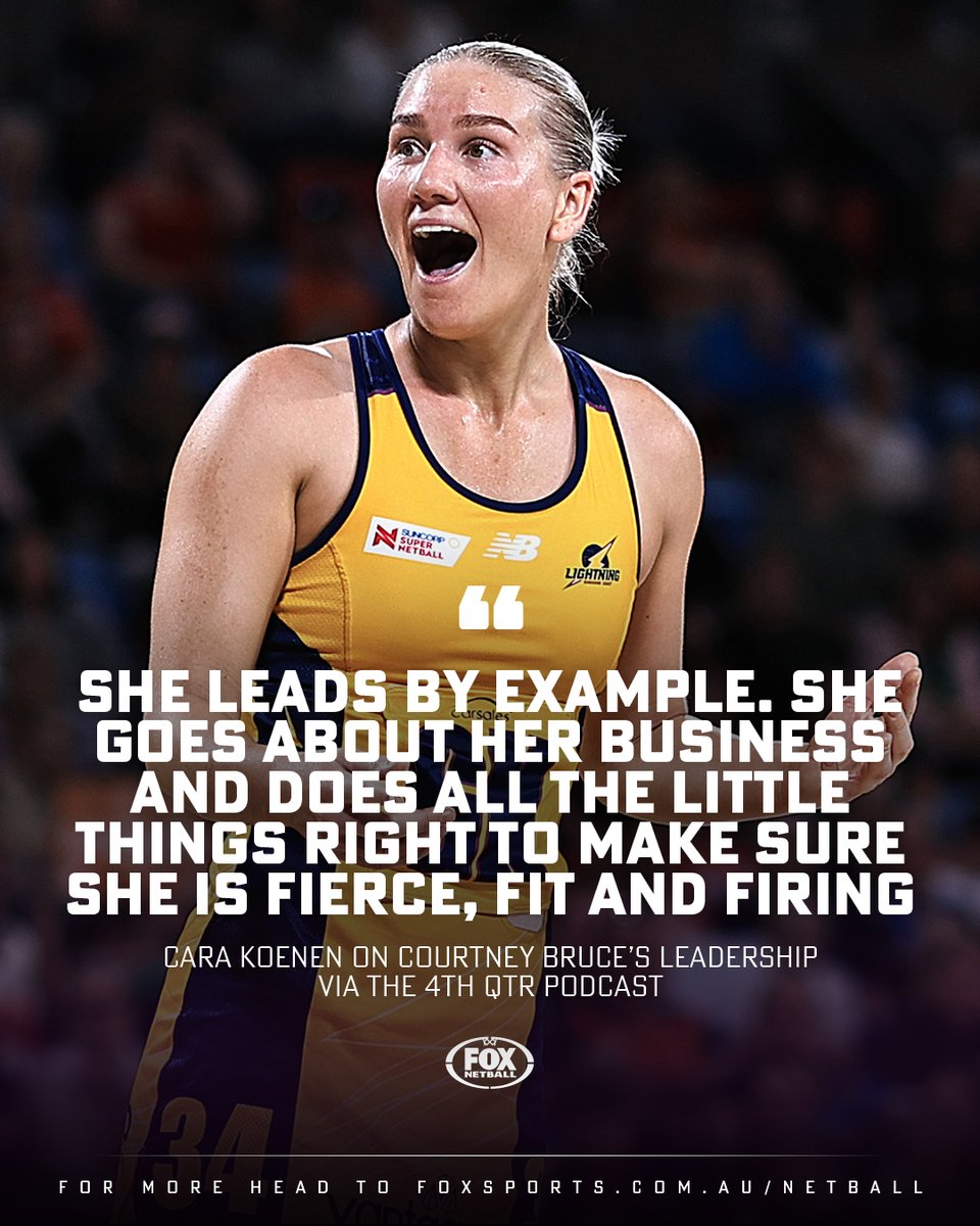 Courtney Bruce is one of a kind. Cara Koenen joined the 4th Qtr Podcast to discuss how her Diamond teammate is already making waves in the Lightning uniform ⚡ Catch the full interview of The 4th Qtr Podcast on Kayo Sports 👉 bit.ly/3TM9Vvj