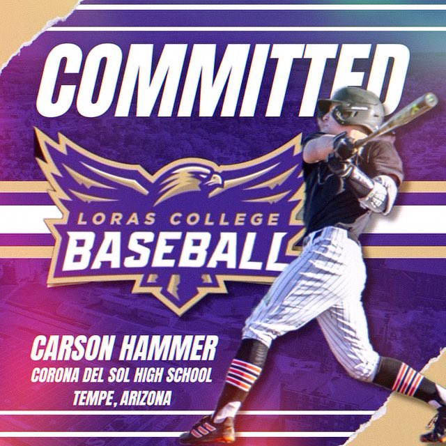 I’m very excited to announce my commitment to Loras College to further my academic and baseball career. I’d like to thank my family and Coaches for making this possible.thank you to the Lord above who has a plan for us. Go Duhawks! <a href="/CdS_Baseball/">CDS Aztecs Baseball</a> <a href="/LorasBaseball/">Loras Baseball</a> <a href="/The_CAAdvantage/">College Athlete Advantage</a>