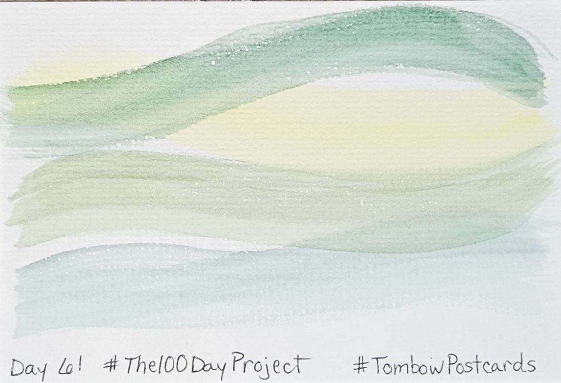 Day 61 of #The100DayProject #The100DayProject2024 #TombowPostcards