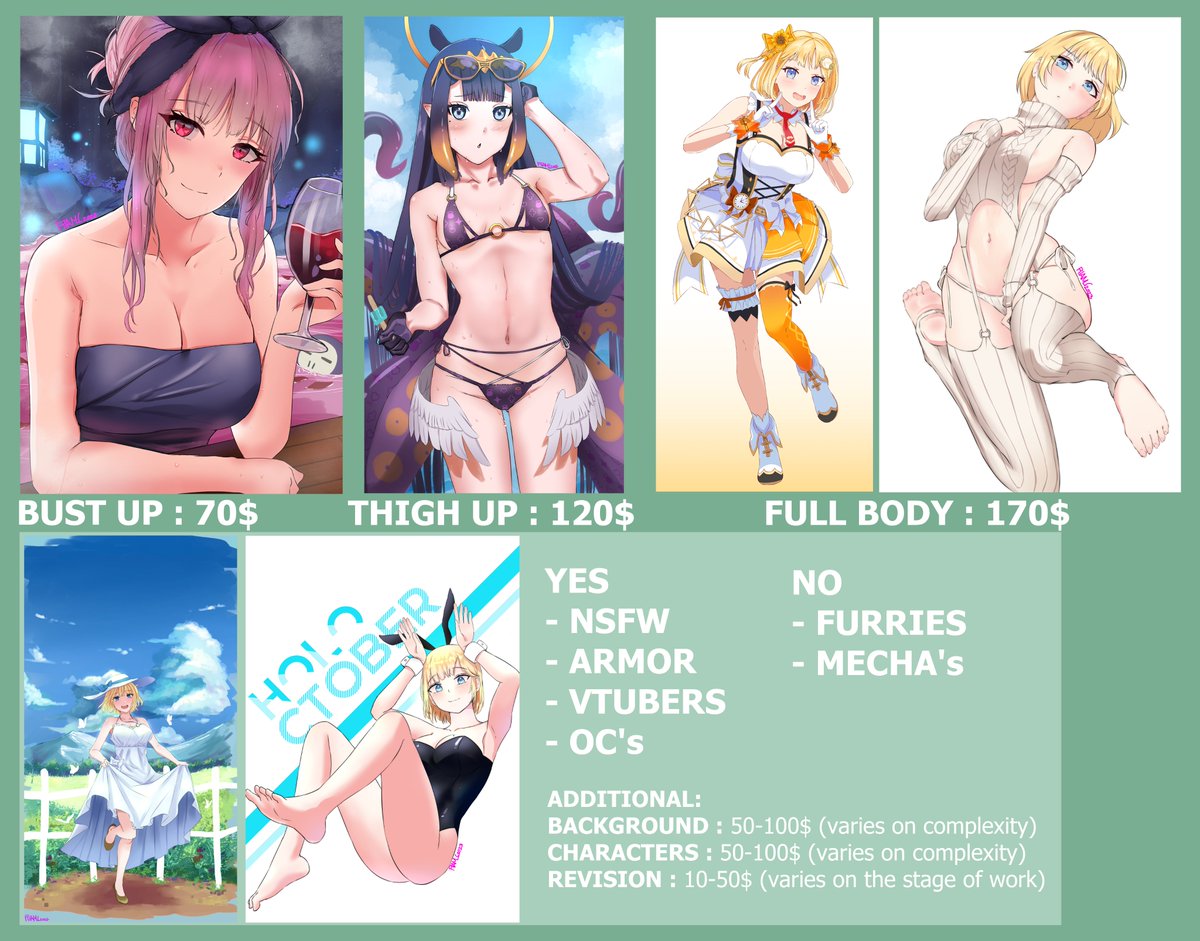 Ping pong pang pong~ Commission for the month of May is now open! Number of slots: 3