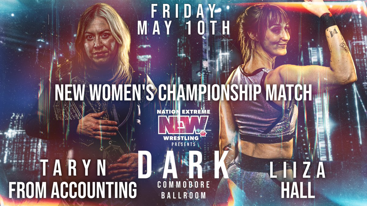 REMINDER: TICKETS FOR NEW MAY 10TH AT THE COMMODORE BALLROOM GO ON SALE TOMORROW AT 10 AM We can also confirm that General Manager @plexiswrestling has made it official, the re-match is on: @TFAwrestling takes on @liiza_hall for the Women's Championship ticketmaster.ca/event/11006091…