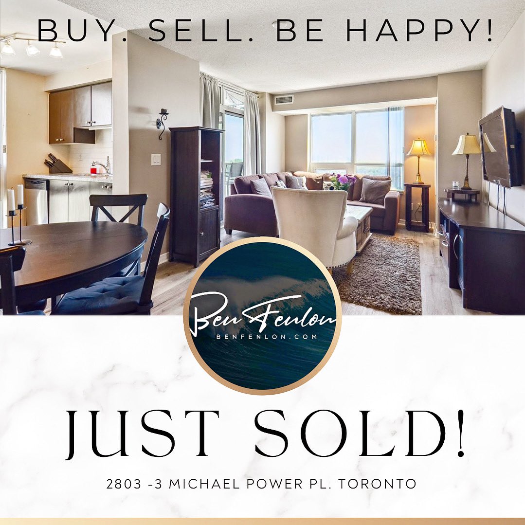 Congratulations to my seller clients Wanda and Richard!  Their #TorontoCondo is officially #SOLD firm!  

#TorontoRealEstate #RoyalLePage #TorontoCondos 

#BuySellBeHappy! 😊

BenSellsToronto.com
