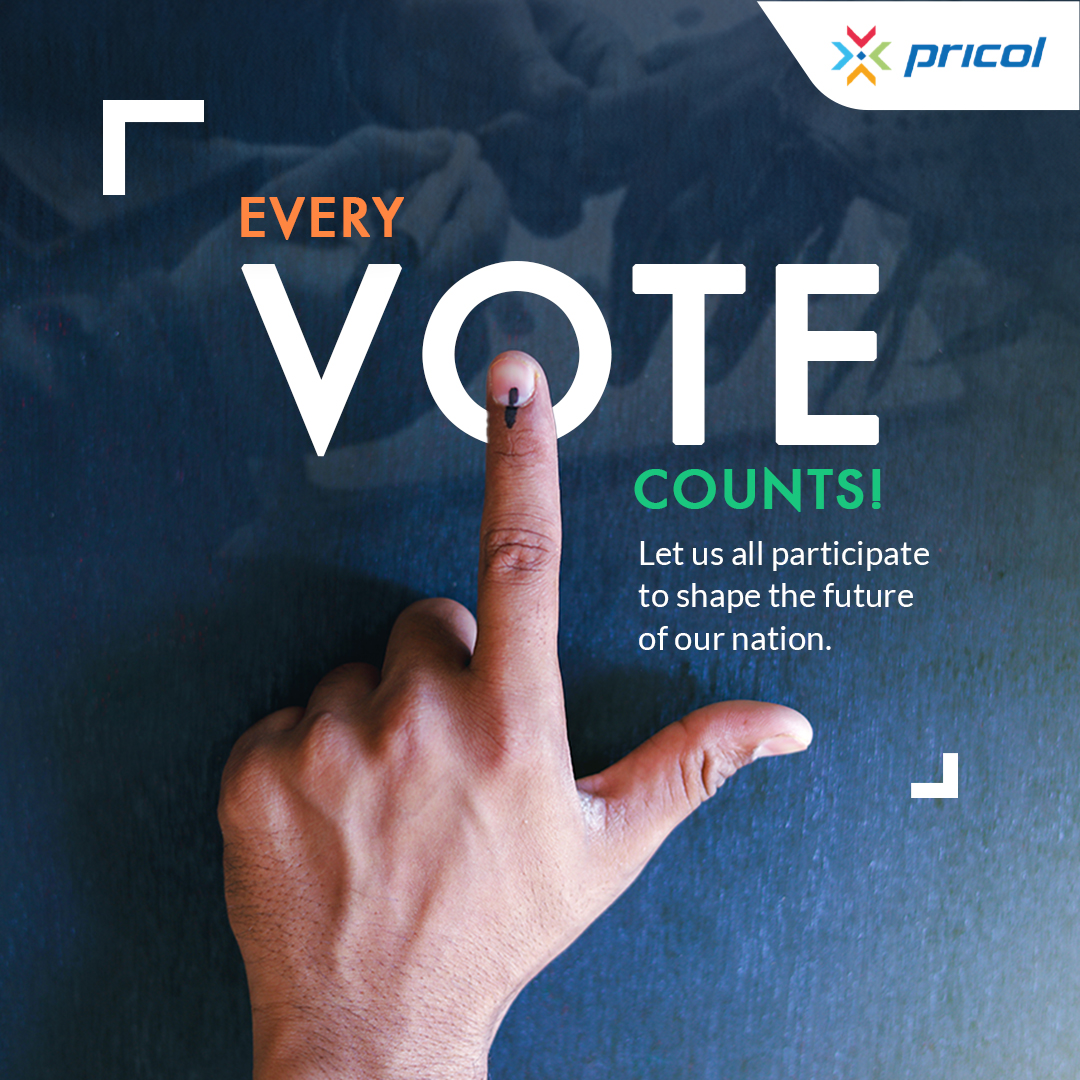 Your Vote Shapes Our Nation!
Let us empower democracy by participating in the #LokSabhaElection2024. Remember, everyone's vote is crucial to shaping the future of our nation.

#VotingRights #LokSabhaElections #EmpowerDemocracy #PricolLimited