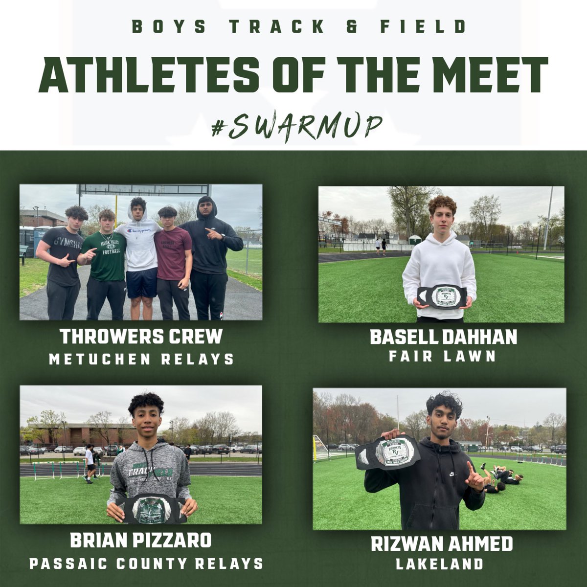 HORNETS TRACK & FIELD/XC (@pvtfxc) on Twitter photo OUR BOYS ATHLETES OF THE MEET FOR THE 1ST FEW WEEKS! THESE FELLAS WORK! <a href="/PVHS_SPORTS/">Passaic Valley Athletics & Activities</a> <a href="/PVSupt/">Brack Healy, Ed.D.</a> OUR BOYS ATHLETES OF THE MEET FOR THE 1ST FEW WEEKS! THESE FELLAS WORK! <a href="/PVHS_SPORTS/">Passaic Valley Athletics & Activities</a> <a href="/PVSupt/">Brack Healy, Ed.D.</a>