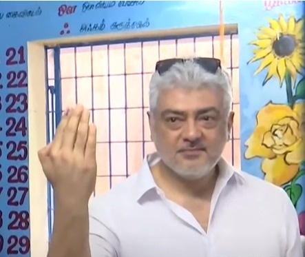 #Ajith Sir Casted His Vote 🤩 #GoodBadUgly | #VidaaMuyarchi | #AjithKumar