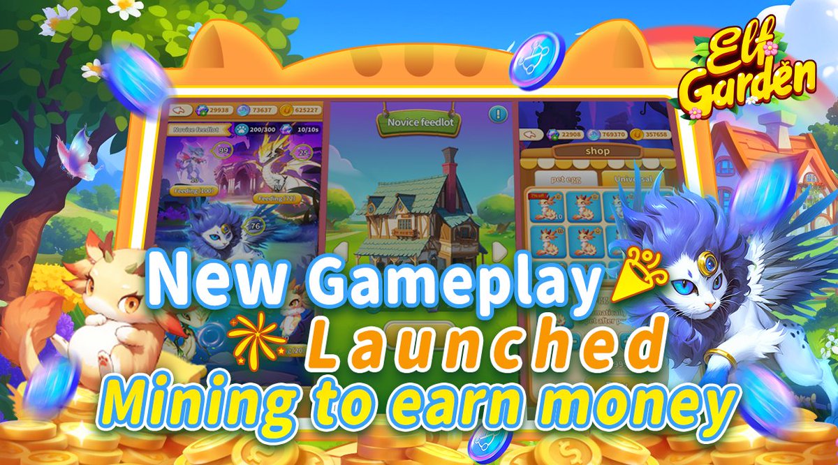 Elf Garden Big World will be online today, so get ready to prepare and mining with elves together!🥰 🙌Elf Garden Big World Mining Pools are divided into 5 levels, different star level elves can enter different levels of mining pools, the higher the level of mining pools you