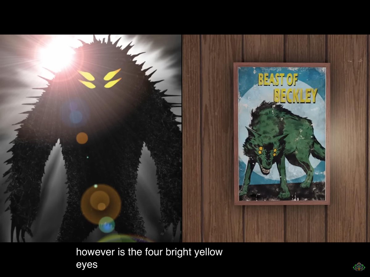 Nat_Cryptid_Soc's tweet photo. Looks like the Beast of Beckley made into #Fallout lore. Although there are artistic liberties taken, they got the eyes right! [Photo credit @UraniumFever76] Learn more about the Beast of Beckley from our initial report here: https://t.co/Fuu6HlqL7s https://t.co/OHJ0AcyxIB