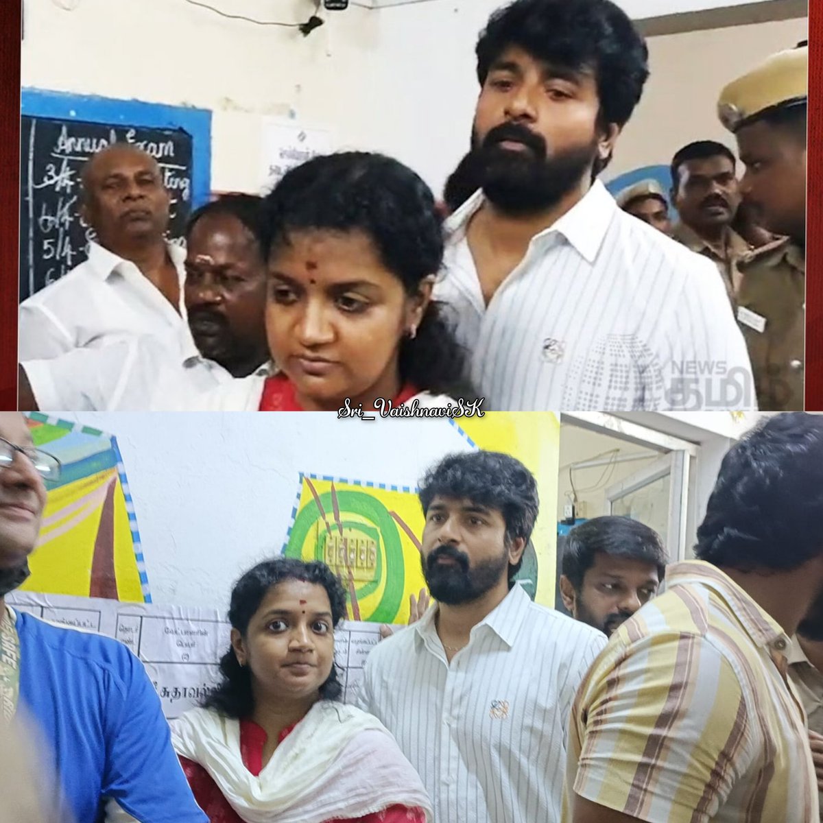 SK Anna nd Aarthy Anni Casted their Vote...👍🏻Along Wit that We got Some Pics too...❤️🤩 Always Seeing them together issss bliss❤️🥹 @Siva_Kartikeyan #AarthySK