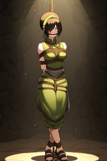 MilesTheCuteFox's tweet photo. The reader had walked into a room of theirs to find Toph tied and bounded by a pole with a note on her saying "Yours, isn’t it?" with a fire nation symbol stamped at the bottom

#Lewdrp #Nsfwrp #Sfwrp #Muserp #DmForDetailed https://t.co/RwCJeqCPE5
