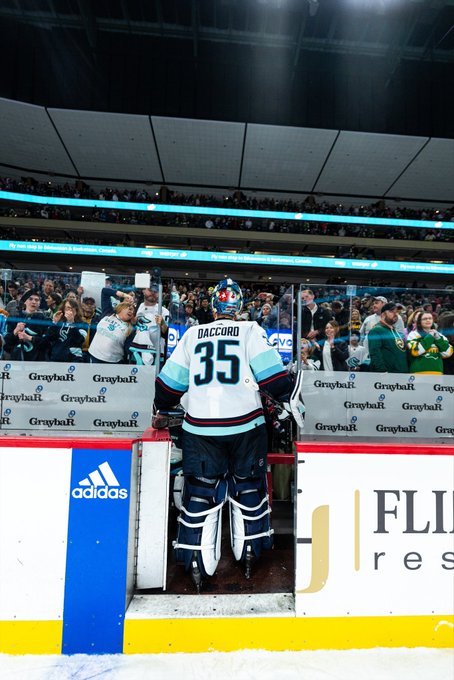 Joey leaving the ice