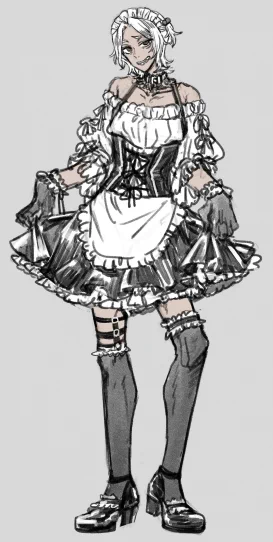息抜きらくがきメイド服潤