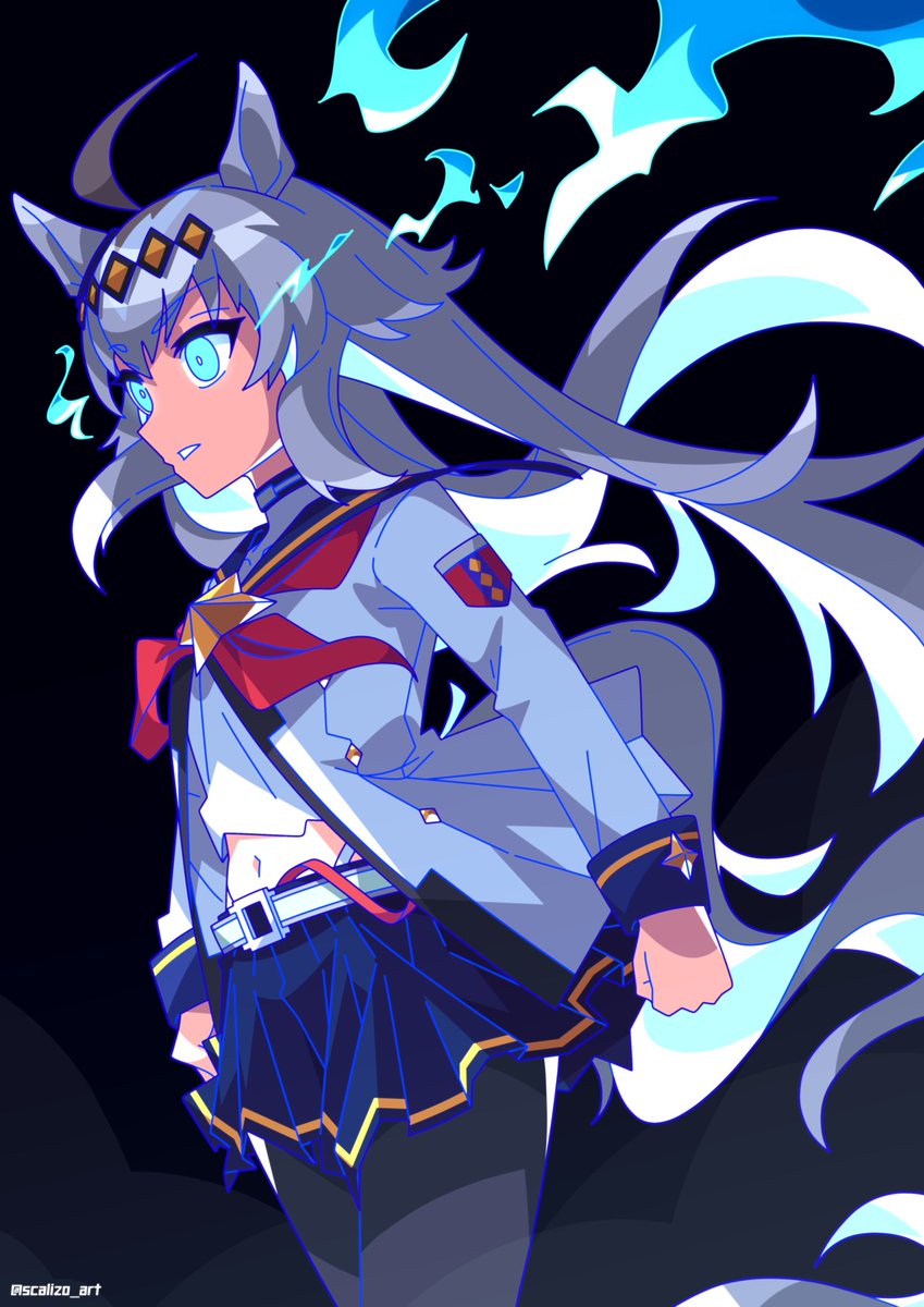 ウマ娘「「芦毛の怪物」#ウマ娘 #オグリキャップ 」|scalizo (comms open | 日本語を勉強してる！）のイラスト