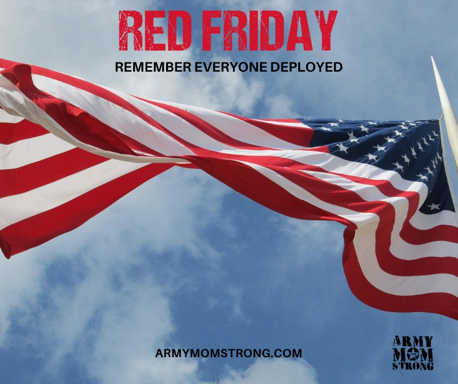 ArmyMomStrong's tweet photo. Let's Remember Everyone Deployed, wherever they may be in the world, in the air, on the ground or at sea.
God Bless our troops! Faith, family, freedom. ๐ท
#redfriday #armymomstrong https://t.co/LonyqCRh09