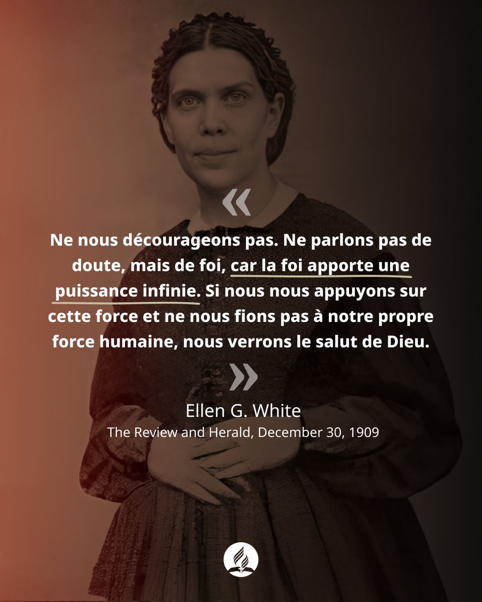 adventistesfr's tweet photo. Restez positif, parlez de foi, pas de doute 🌟💪. La foi débloque une puissance infinie. #resterpositif #pouvoirdelafoi https://t.co/LFuZN1JRGM