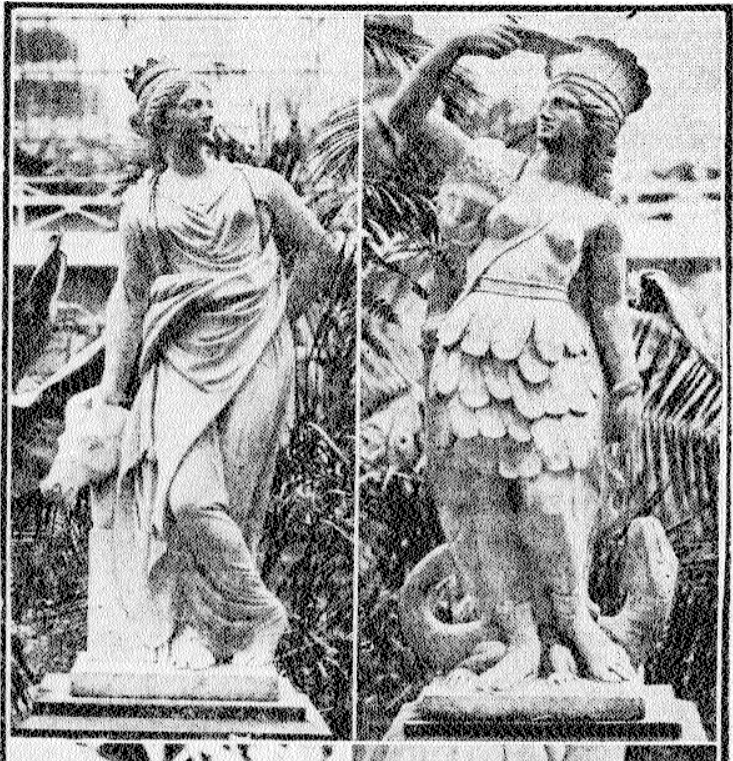 'Visitors to Christchurch have been surprised to find that the beauty of the Winter Garden is spoiled to some extent by the shoddy effect of some pieces of statuary that stand at the four corners of the central plot'. Star, 27 October 1924, P1. #gardenhistory