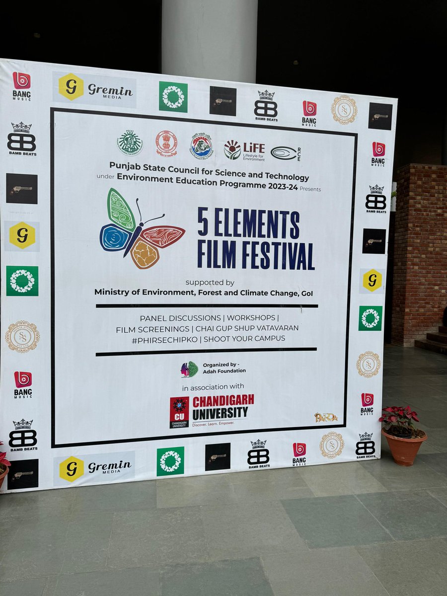 Glad that we planned ‘5 Elements Film Festival’ under our Environment Education Program supported by @moefcc . The renowned artists in film industry joined whole heartedly to enthuse youth in adopting sustainable life styles.