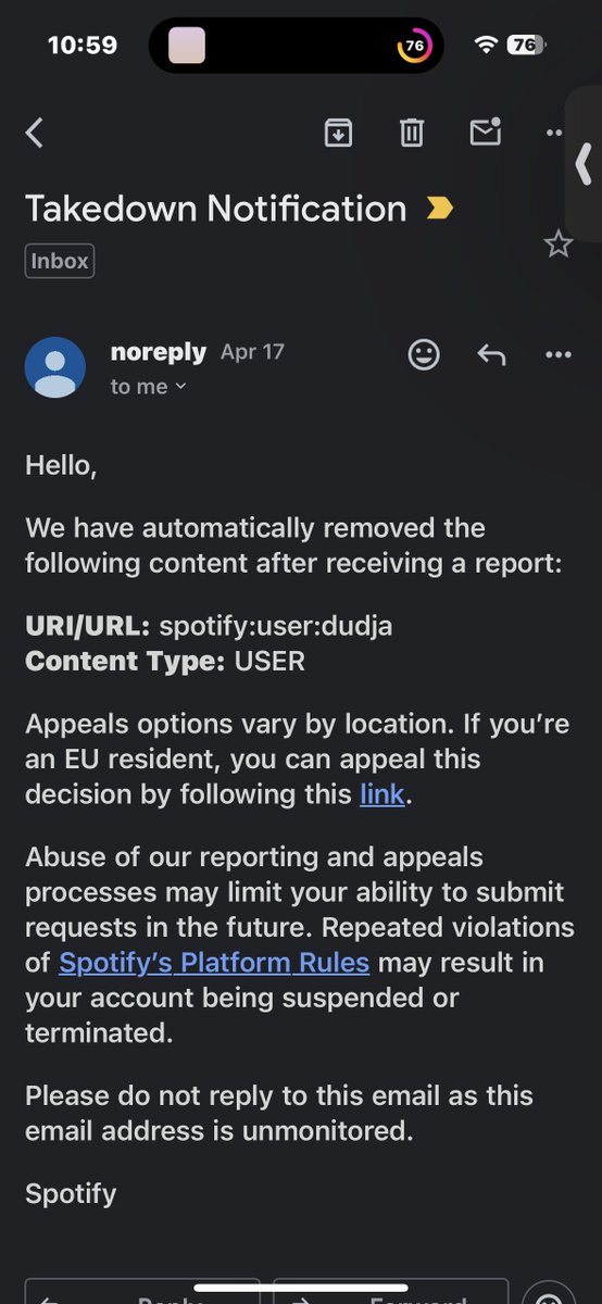 TheRealDudja's tweet photo. Spotify still allowing me to be harassed by someome filing false reports about my account! Every time i post a picture they remove it hey Spotify, I posted a picture of my face. There is nothing wrong with my face. #SpotifyDoesntCare There is nothing that should be reported or taken down when it’s a picture of my face.!!!! @SpotifyCares @Spotify STOP ALLOWING ME TO BE HARASSED
