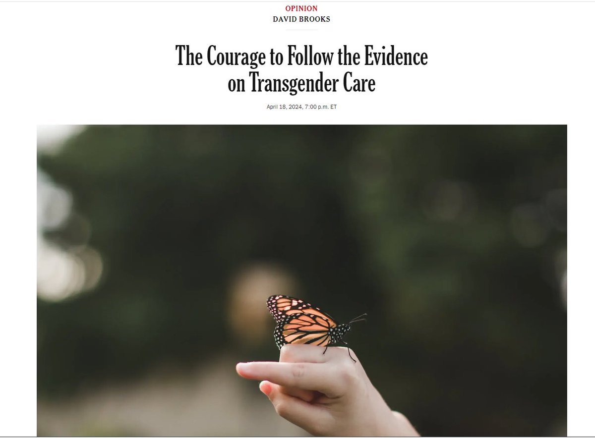 'Hillary Cass is the kind of hero the world needs today' She literally worked with DeSantis' picks to ban trans care in Florida and disregarded massive amounts of research on trans care. Another day, another anti-trans article in the New York Times.