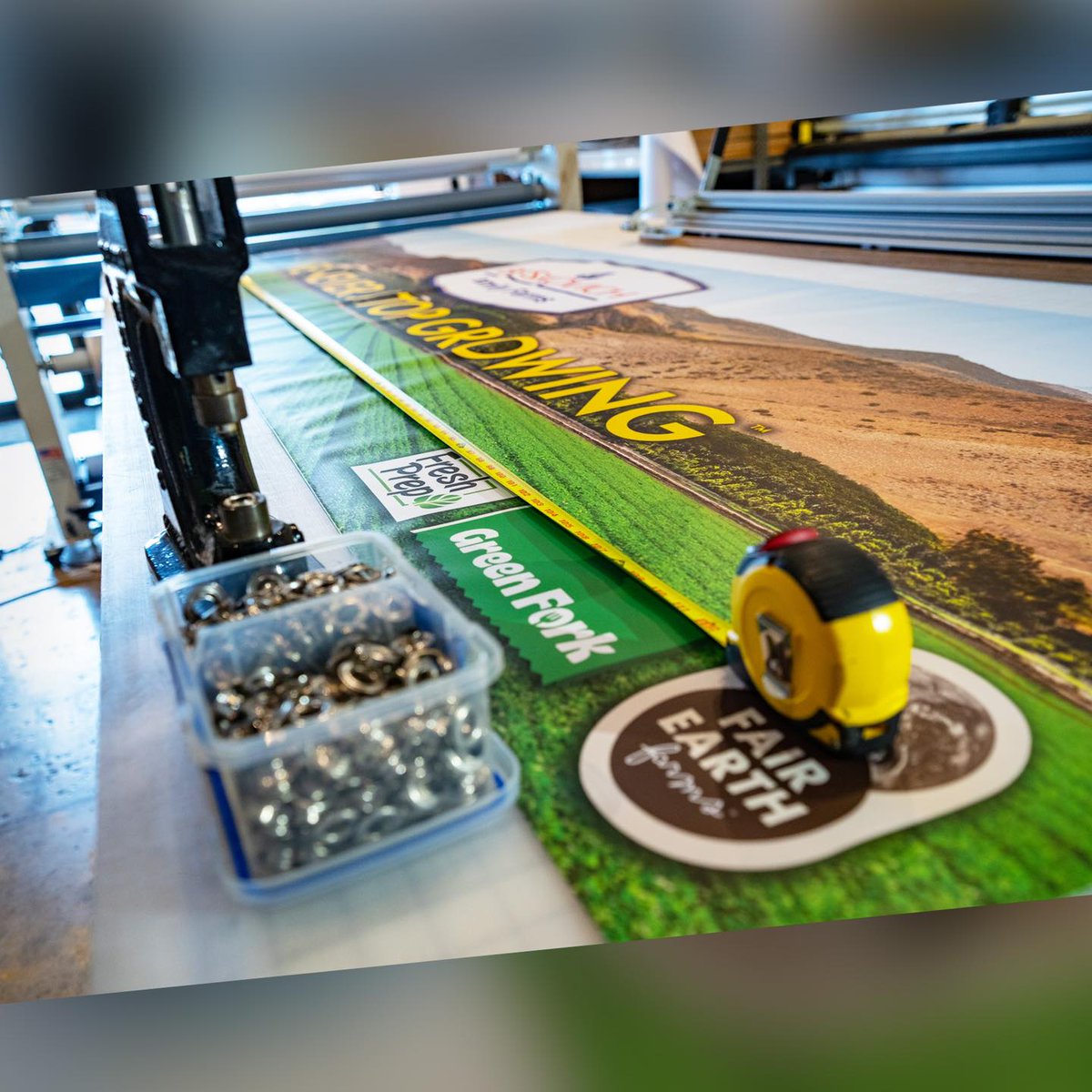 A behind-the-scenes view of some of what we do here at Candu… banners! 😃 We recently printed this banner for Boskovich Farms Inc. If you need a banner for your upcoming event, Candu can do! 👍
.
.
.
#ThousandOaks #WestlakeVillage #SimiValley