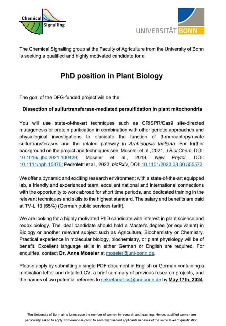 PhD position Germany #phd #phdlife #phdfriend #phdchat #academictwitter