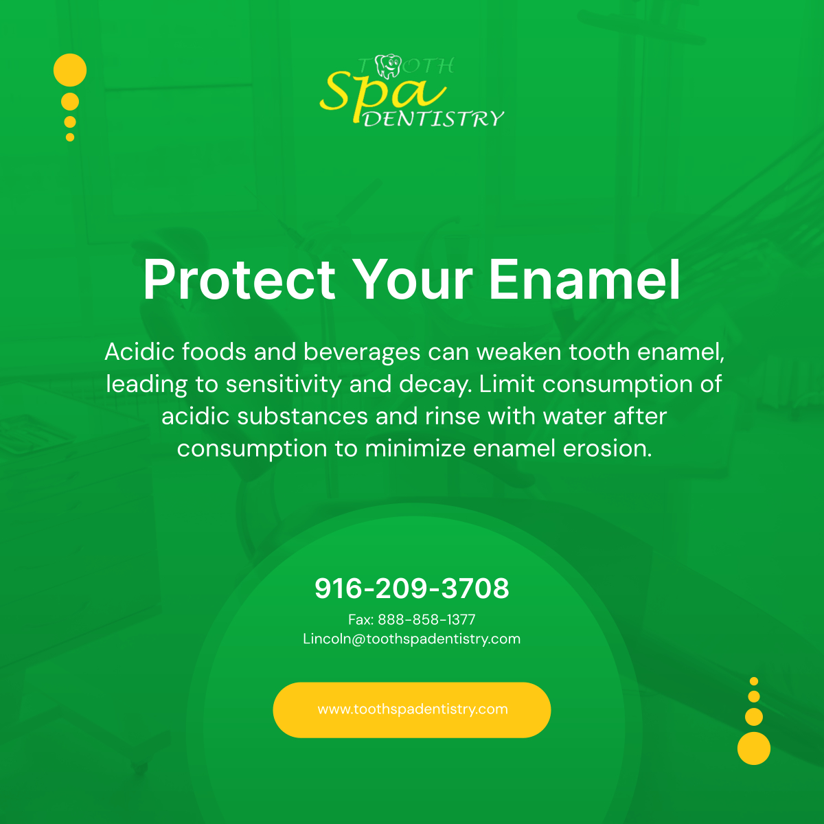 toothspadent's tweet image. Preserve your enamel's strength and integrity by making mindful choices about your diet and habits. Your smile will thank you for the extra care! 

#EnamelProtection #DentalCareServices #LincolnCA