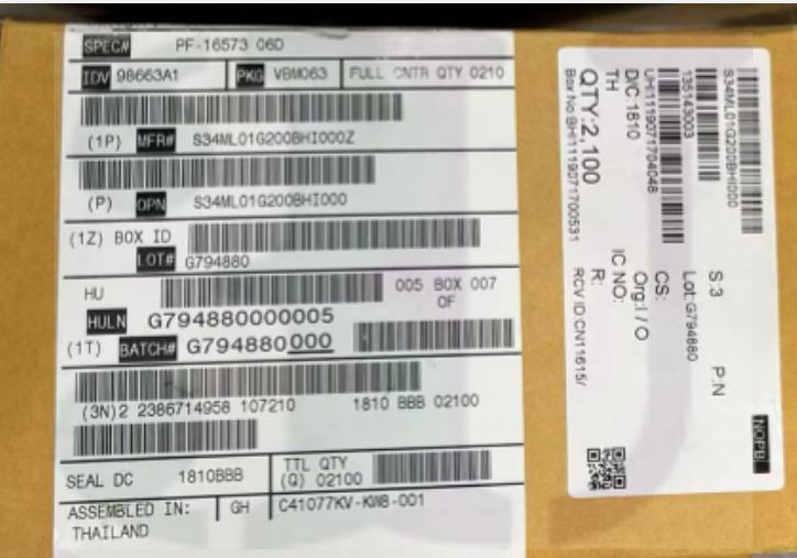 S34ML01G200BHI000
Cypress Semiconductor Corp
IC FLASH 1GBIT PARALLEL 63BGA

Pls contact :sales2@3uchip.com
#Chips #electronic #electroniccomponents #icchips #ic #CircuitEngineering 
#integratedcircuit #manufacturing #Purchasing
#AI #mechanical #integratedcircuits
#TernaryUnion