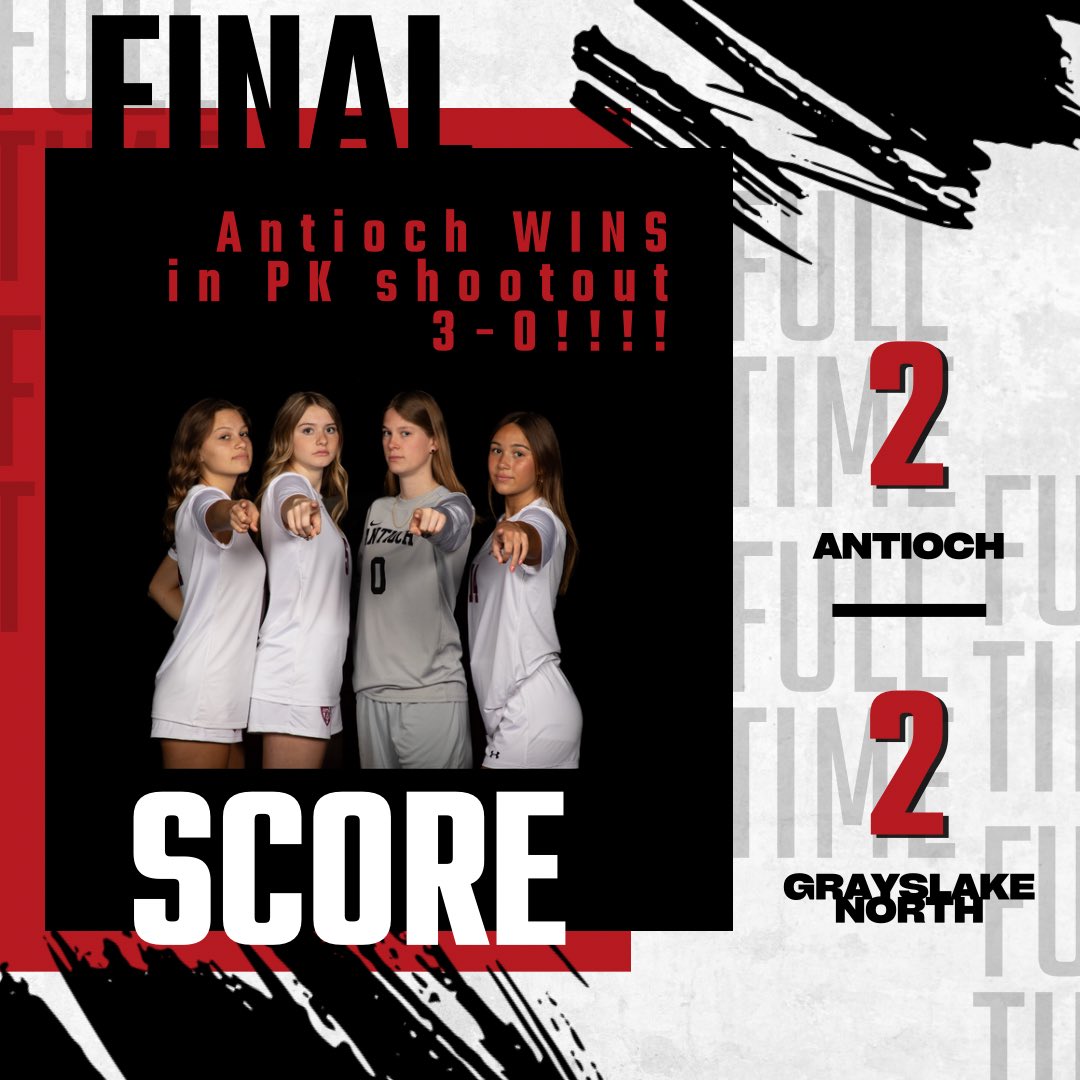 Exciting finish for your Antioch Sequoits tonight! Varsity takes the Win against Grayslake north in a PK’s. Score was 2-2 at the end of regulation time. Antioch game back winning in PK’s 3-0‼️‼️ Amazing work goalkeeper Maddie Barrett on making every PK save. ⚽️