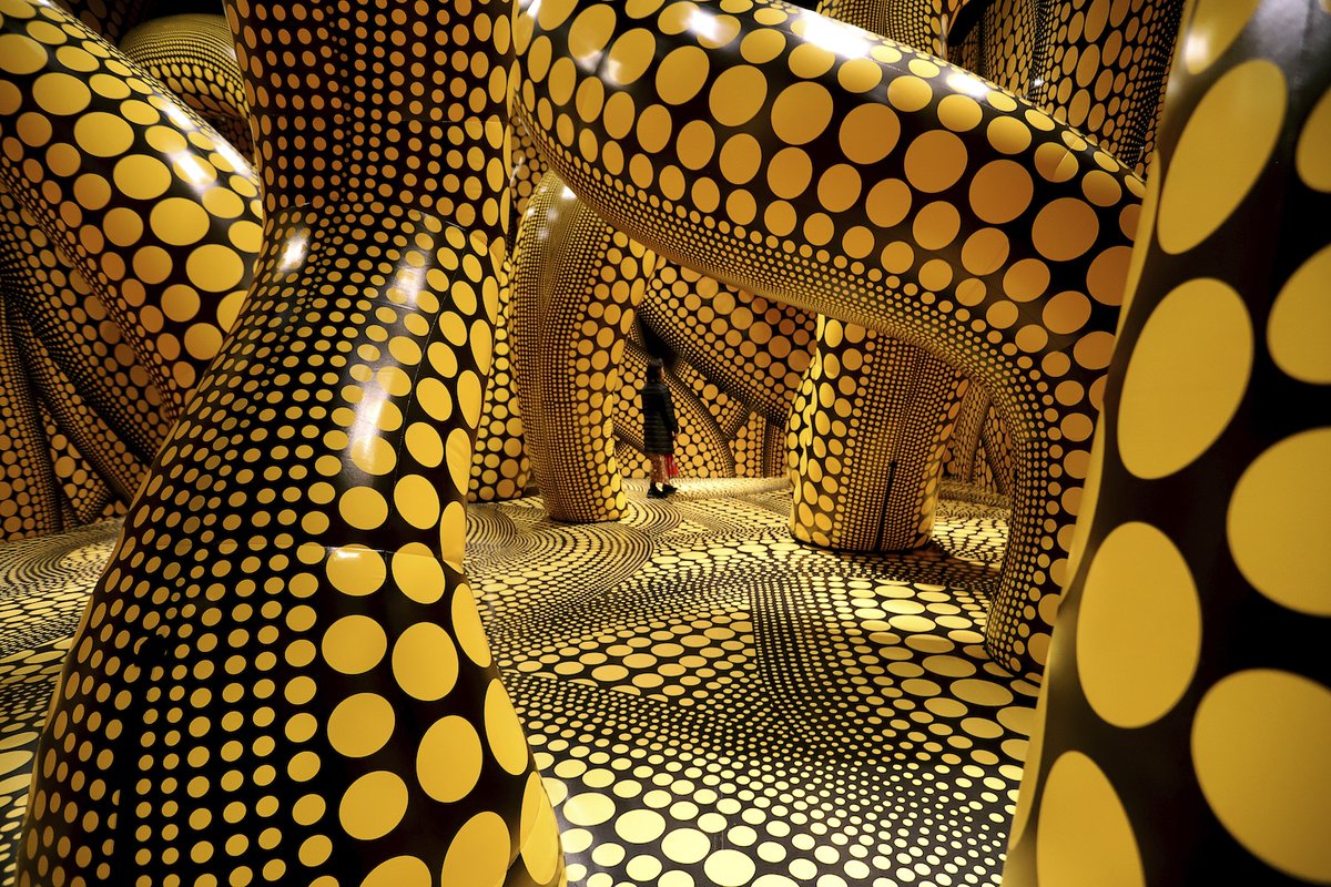 The entire ground floor of NGV International will be covered in polka dots for their summer blockbuster exhibition, Yayoi Kusama. Yayoi Kusama will run from 15 December 2024 to 21 April 2025. creative.vic.gov.au/news/2025/icon…