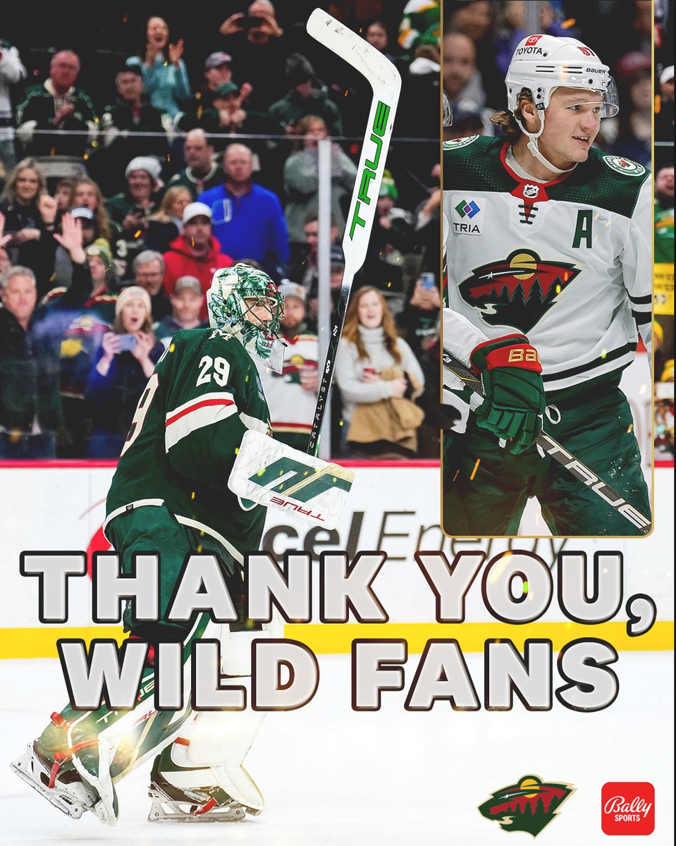 Thank you for your support this season, #mnwild fans