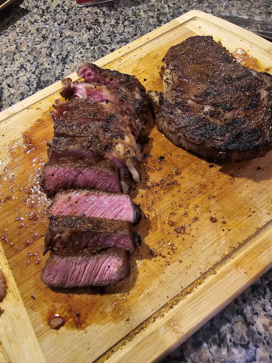 Finally mastered the cook time for the smoking and reverse sear. Gotta say, this is the best steak I have ever made.