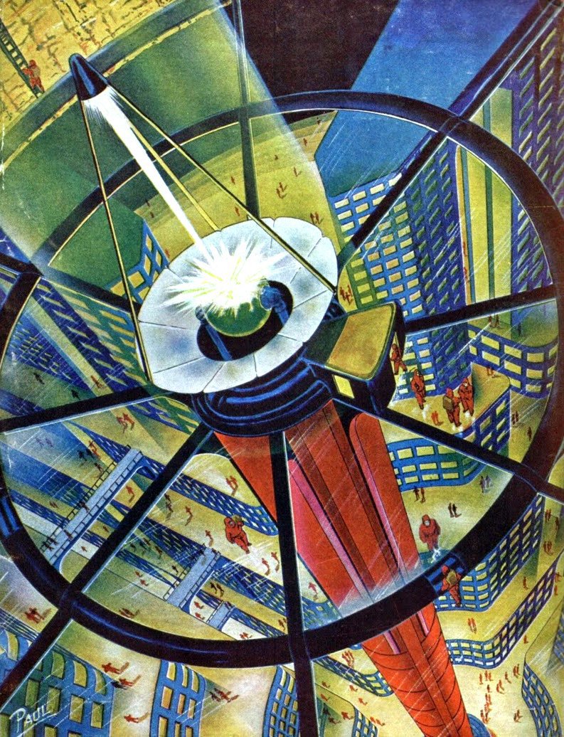 HumanoidHistory's tweet photo. Fantastic cities by Frank R. Paul, born on this day in 1884. https://t.co/RMB8UZEngE