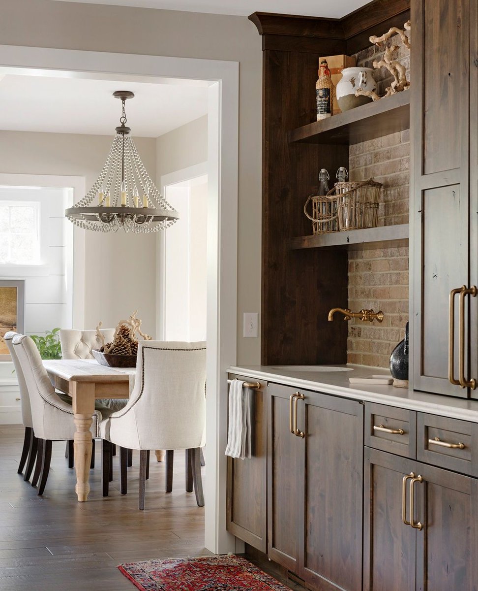 🤍 Bright and white meets warm and natural 🤎⁠
⁠
More photos of this historic farmhouse remodel on our website: studiom-kb.com/farmhouse-tran…
⁠
#StudioMKitchenAndBath⁠
⁠
Design: @studiomkitchenandbath⁠
Build: Black Dog Homes Co.⁠
Photography: Spacecrafting Photography⁠