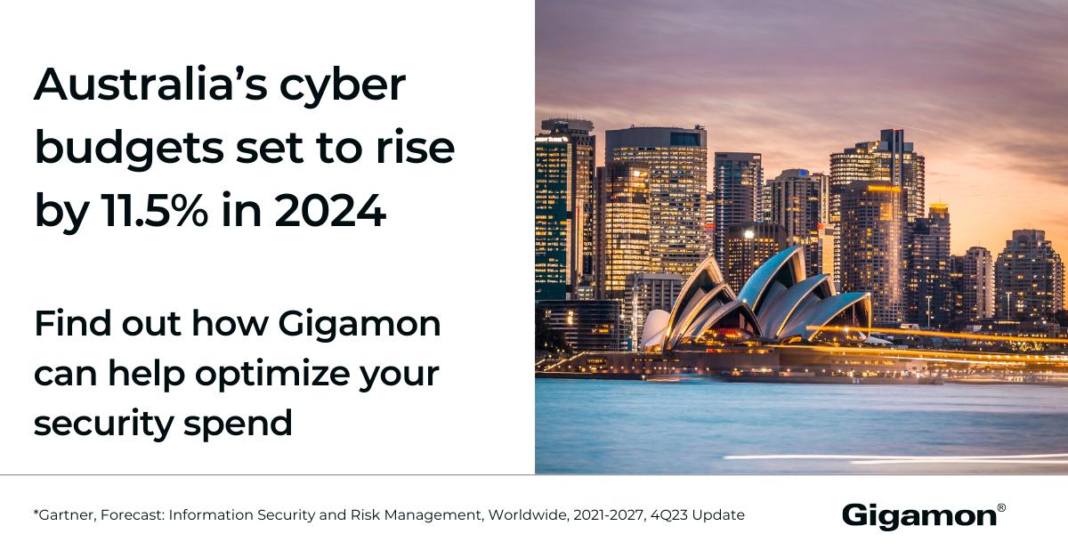 📊 New research from Gartner shows that #CyberRisk is a top priority for Australian organizations this year.

As cloud complexity grows, #CloudSecurity spending in the region is set to grow by over 25%this year alone. Find out how Gigamon can help ➡️

ow.ly/802l30sBHIp