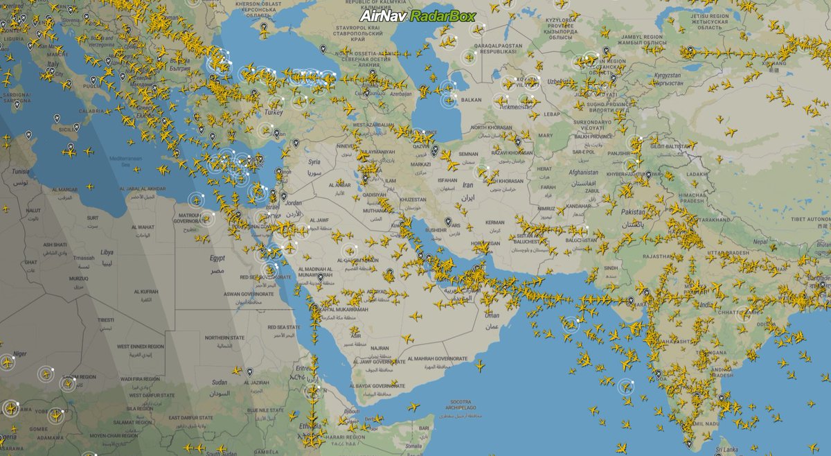 Tensions escalate in the Middle East as Israel reportedly launches attacks on Iran🗺️ 🌍According to CNN, Israel has attacked Iran, and airports in Shiraz, Tehran, & Isfahan are currently closed. And an Iranian NOTAM closed airspace across the western part of the country.✈️ Live…