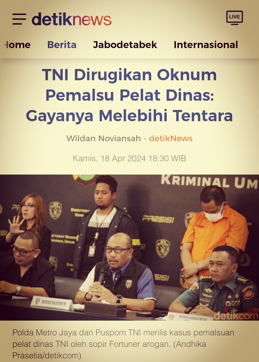 Lebih TNI dari TNI.. Kira2 mampu menertibkan tidak? news.detik.com/berita/d-72989…