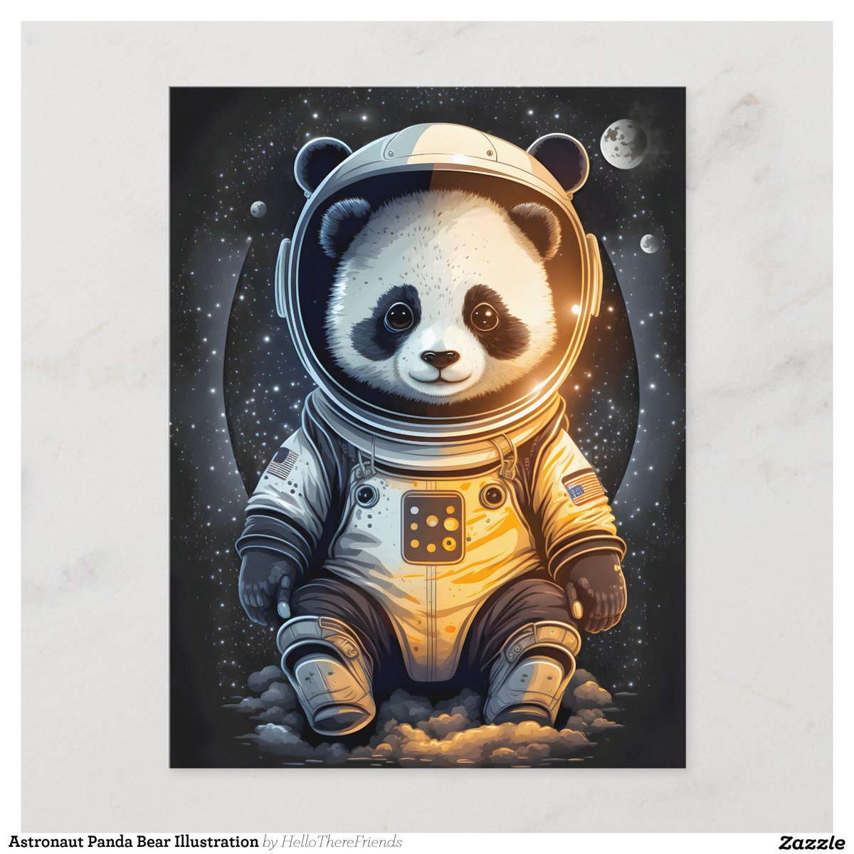 Astronaut Panda Bear Illustration Postcard→zazzle.com/z/acwqm0cx?rf=…

#Humor #Funny #GiantPandas #Pandas #ScienceFiction #Animals #Postcards